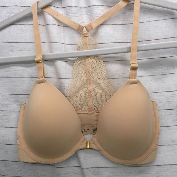 Lively Size 32D The Front Close T Shirt Bra Racerback Lightly Lined Underwire - Picture 1 of 6